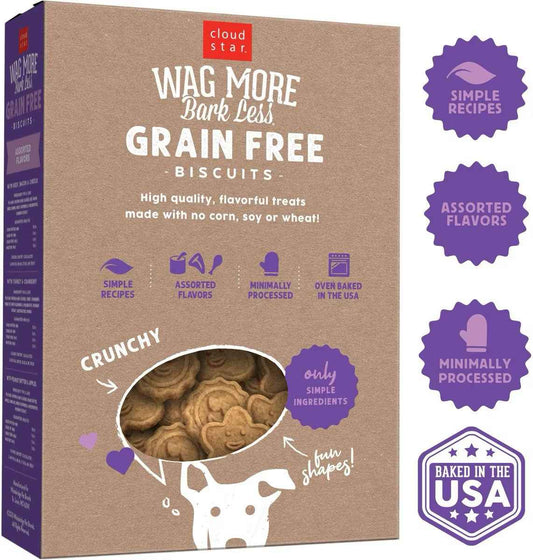 Wagmore Grain Free Assorted Oven Baked Biscuits Dog Treats (14oz)