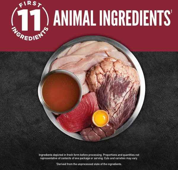 Orijen Grain Free Chunks & Shreds Beef & Tuna Wet Cat Food (3oz)