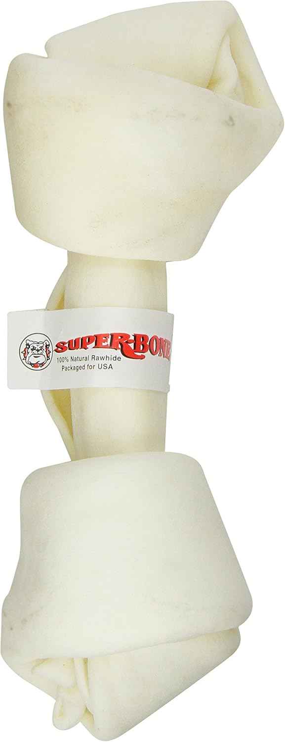 Lennox Super Bone White Knot Dog Chew (10-11 inch)