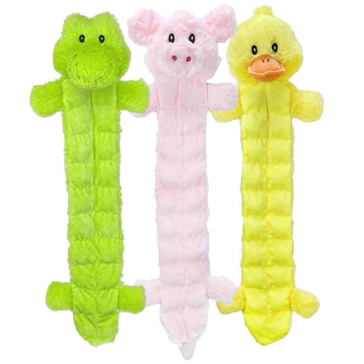 Multipet Long Squeaker Mat - Assorted Animals 24"