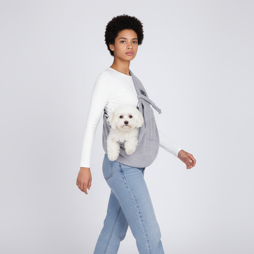 Hands-Free Crossbody Pet Sling Carrier for Ultimate Comfort & Convenience