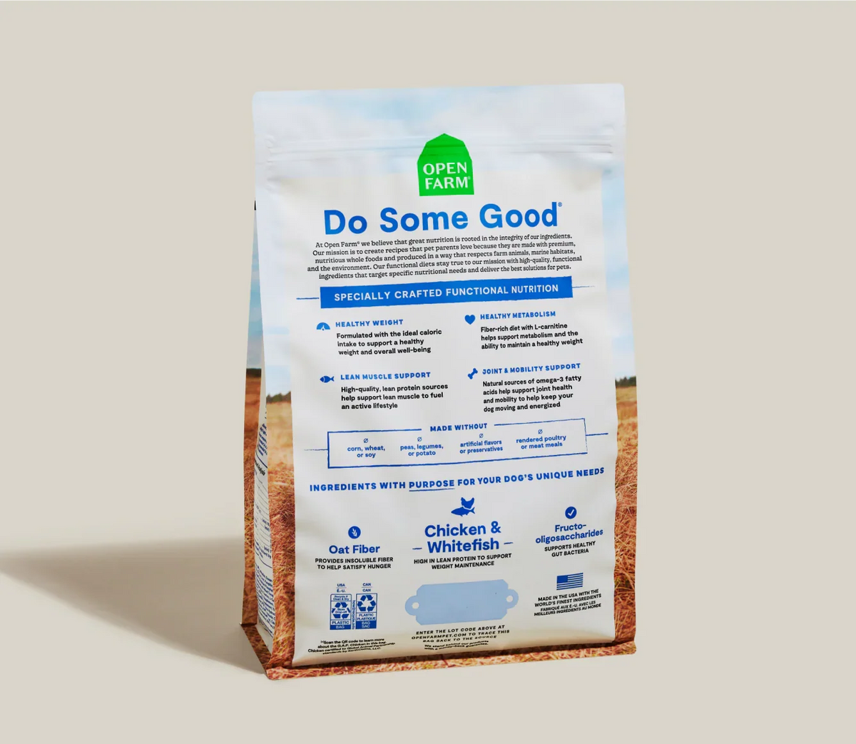 Open Farm Chicken & Whitefish Healthy Weight Dry Dog Food