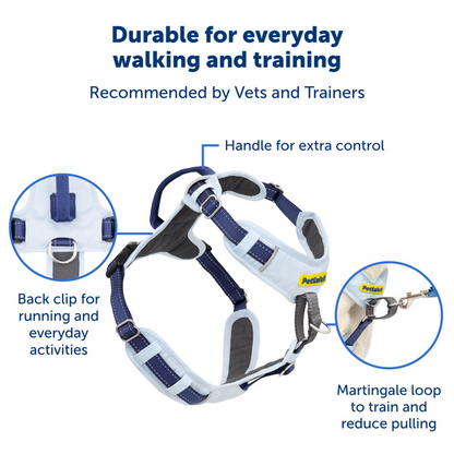 No-Pull Dog Harness: PetSafe Easy Walk Comfort Harness in Blue for Ultimate Control and Comfort