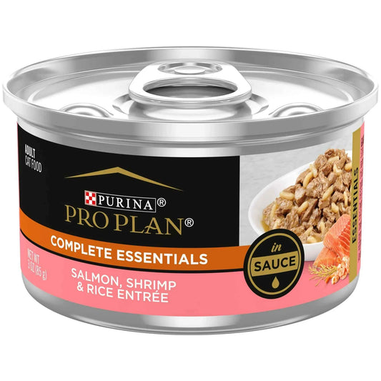 Pro Plan Complete Essentials Salmon, Shrimp & Rice Entrée in Sauce Wet Cat Food (3oz)