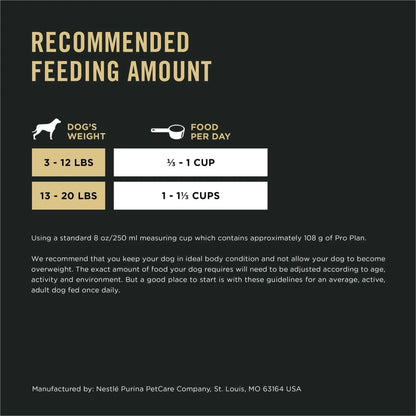 Pro Plan Small Breed Shredded Blend Beef & Rice Dog Food Dry Dog Food (6lb)
