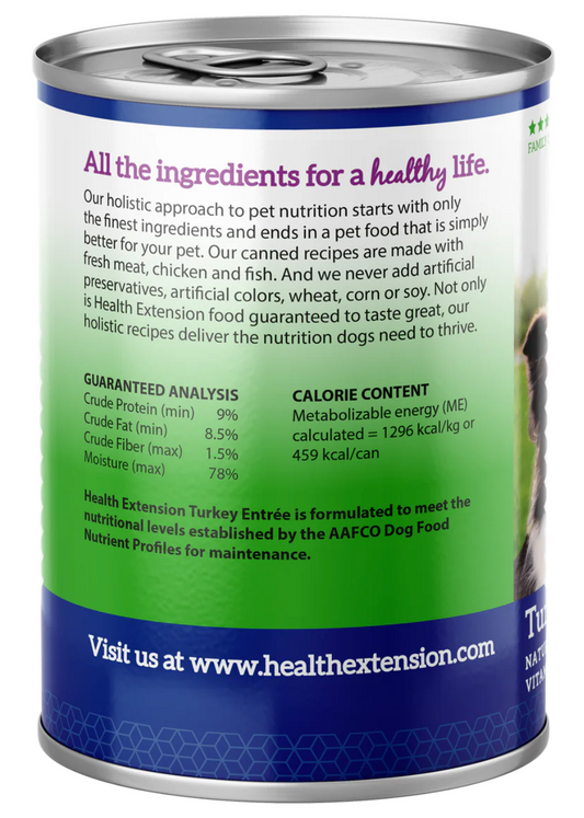 Health Extension All Life Stages Grain Free Turkey Entree Dog Food (12.5oz)