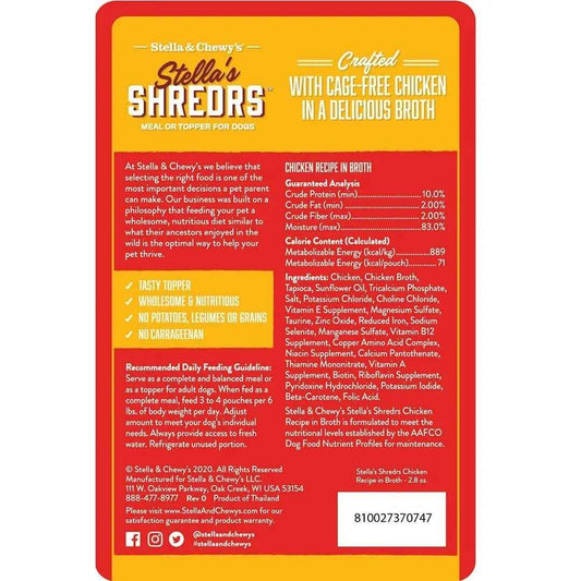 Stella & Chewy’s Shredrs Chicken Dog Food (2.8oz)