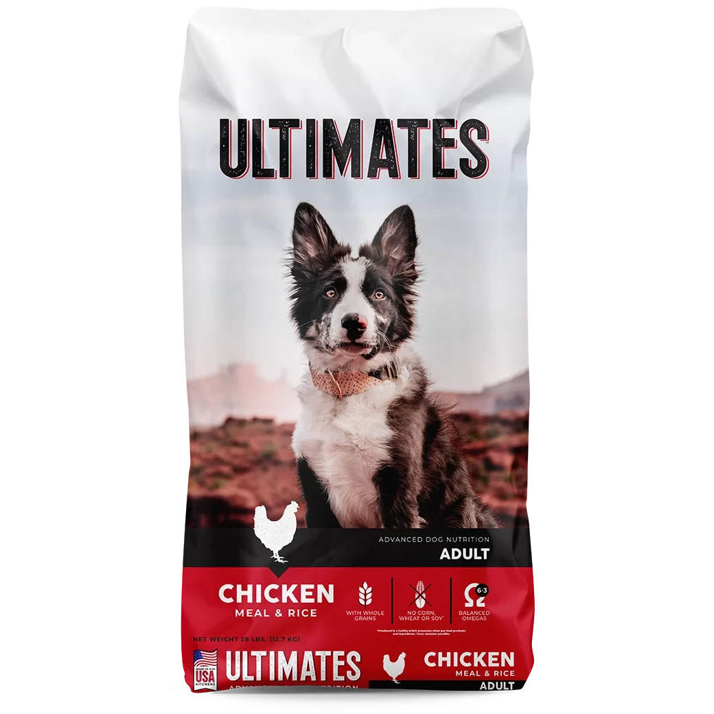 Ultimates Adult Chicken Meal & Brown Rice Dry Dog Food (28lb)