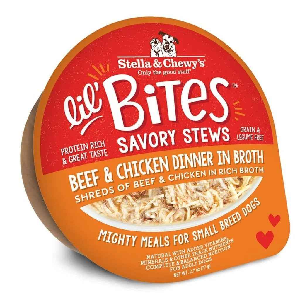 Stella & Chewy’s Lil Bites Stew Beef & Chicken Dog Food (2.7oz)