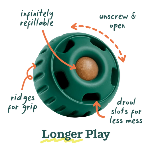 Woof Dog Pupsicle Green Large Dog Toy