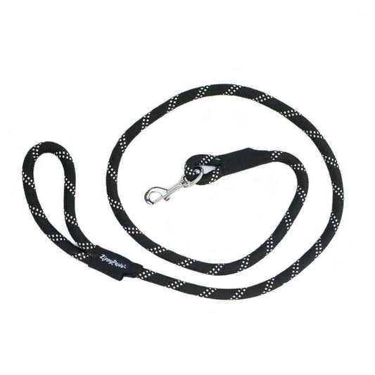 Zippy Paws Climbers' Rope Leash Black 6ft
