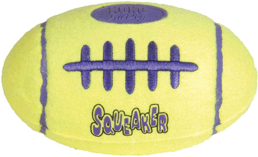KONG AirDog Squeaker Football Dog Toy – Non-Abrasive Tennis Material Fetch Toy