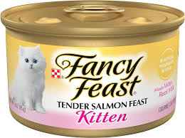 Fancy Feast Kitten Tender Salmon Feast Wet Cat Food (3oz)