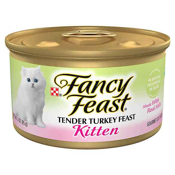 Fancy Feast Kitten Tender Turkey Pate Wet Cat Food (3oz)