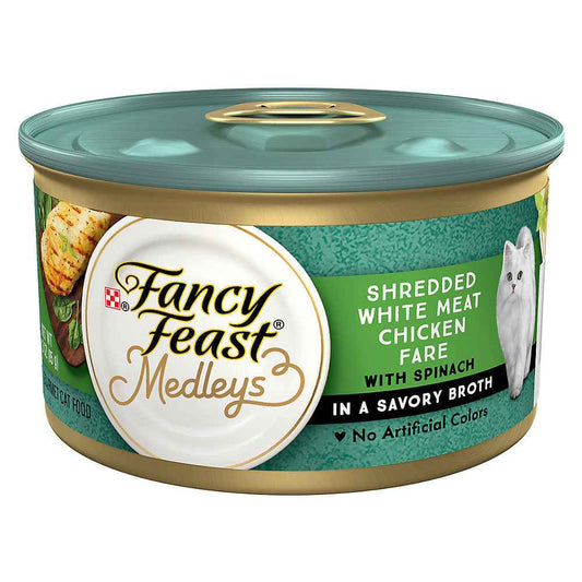 Fancy Feast Medleys Shredded White Meat Chicken Fare Wet Cat Food (3oz)