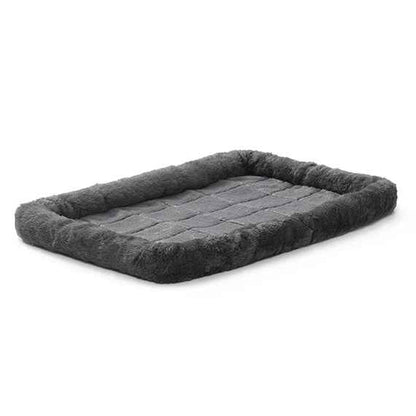 Midwest QuietTime Sheepskin Pet Bed Gray 36x23