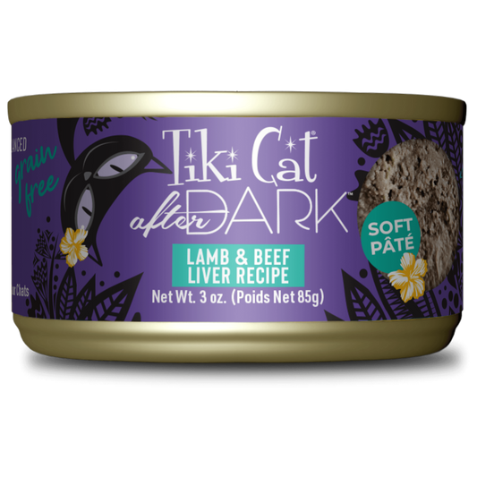 Tikicat Adult After Dark Lamb and Beef Liver Soft Pate (3oz)