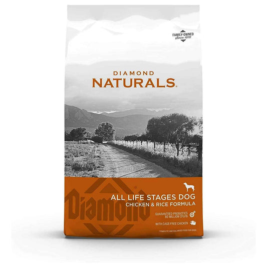 Diamond Naturals All Life Stages Chicken & Rice Dry Dog Food (40lb)
