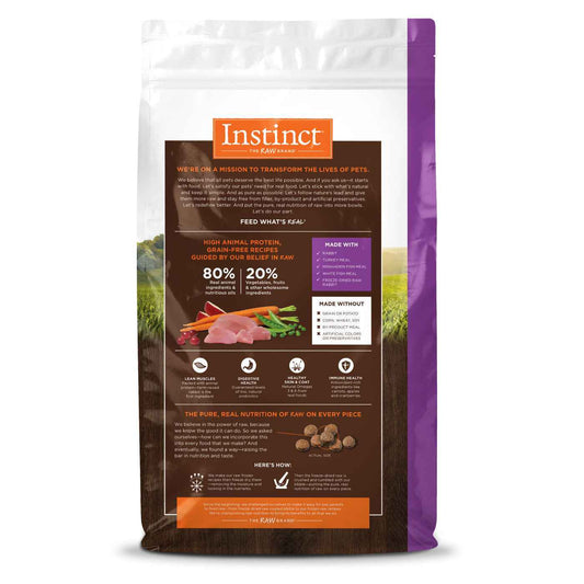 Instinct Original All Life Stages Rabbit Dry Cat Food (4.5lb)