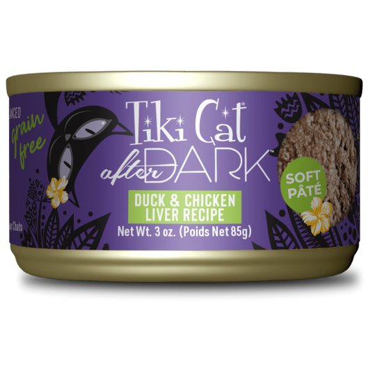 Tikicat Adult After Dark Duck and Chicken Liver Soft Pate (3oz)