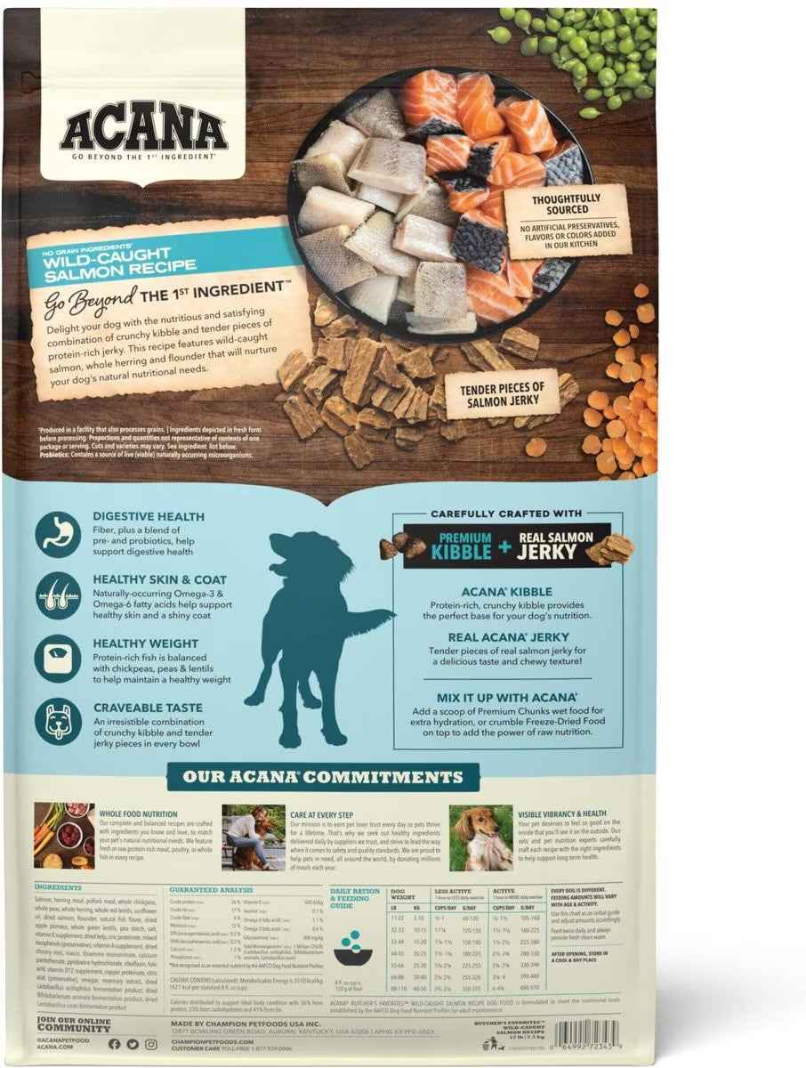 Acana Adult Grain Free Butcher's Favorites Salmon Dog Food