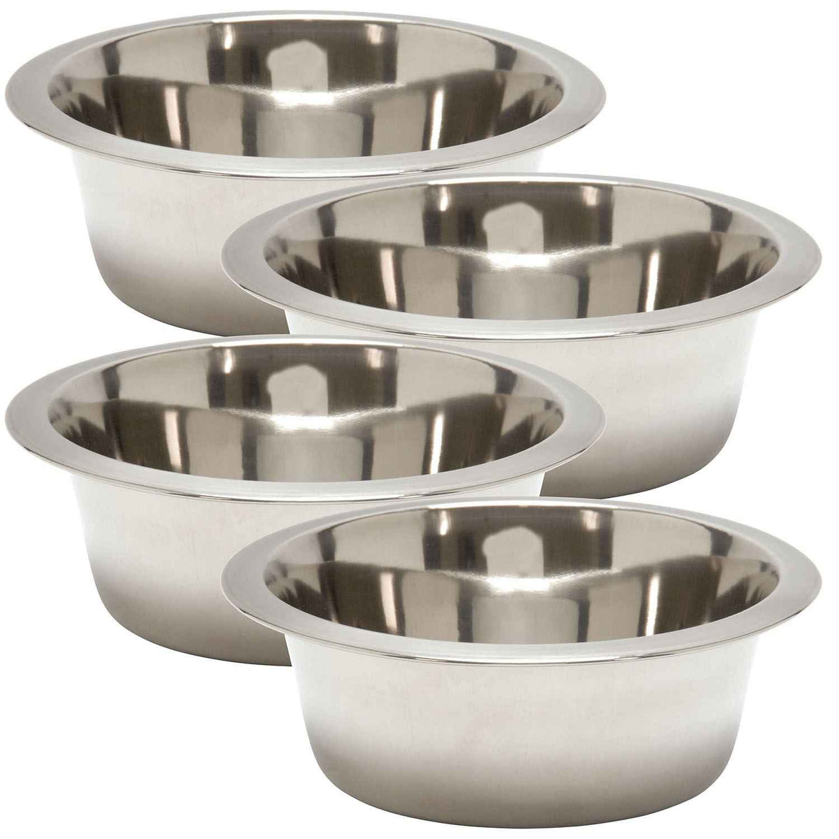 Jeffers Durable Stainless Steel Pet Bowls for Food and Water