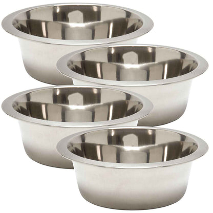 Jeffers Durable Stainless Steel Pet Bowls for Food and Water