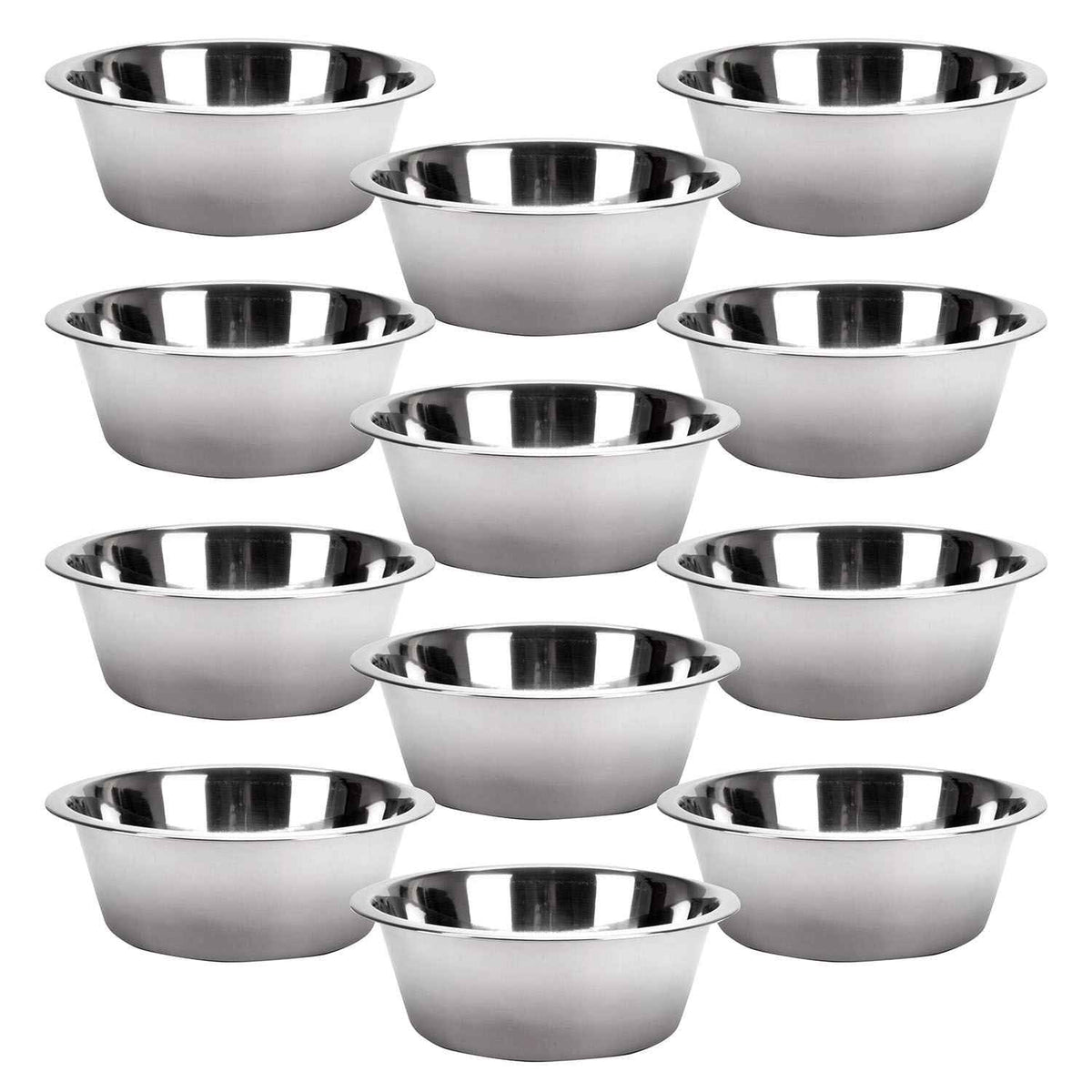Jeffers Durable Stainless Steel Pet Bowls for Food and Water