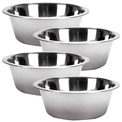 Jeffers Durable Stainless Steel Pet Bowls for Food and Water