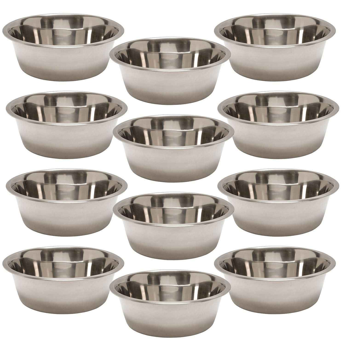 Jeffers Durable Stainless Steel Pet Bowls for Food and Water