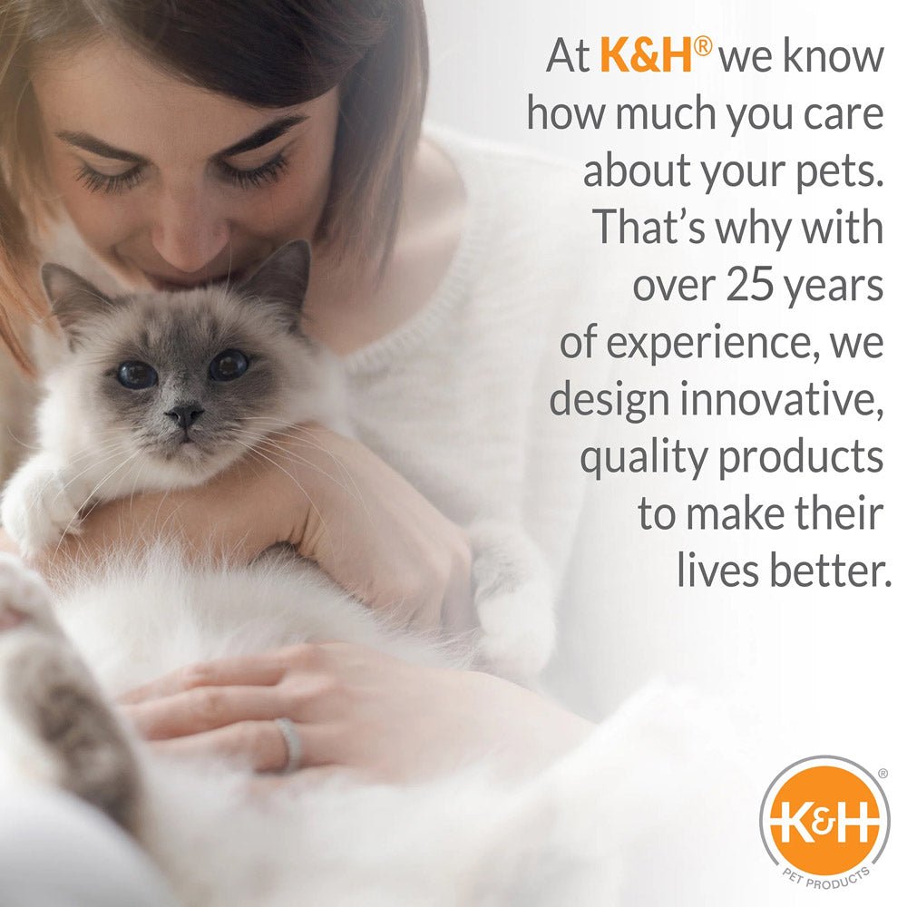 K&H Thermo-Kitty Heated Cat Bed – Energy-Efficient, MET Certified Indoor Cat Warming Mat