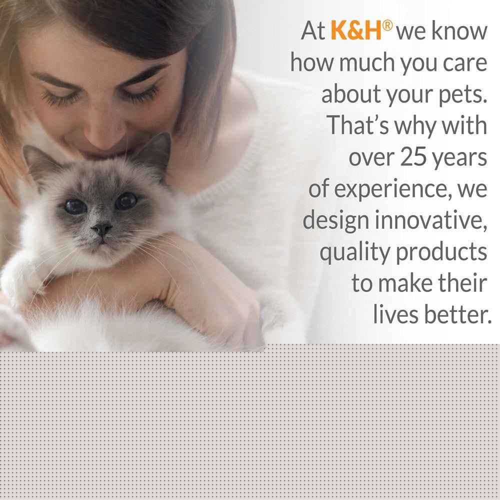 K&H Thermo-Kitty Heated Cat Bed – Energy-Efficient, MET Certified Indoor Cat Warming Mat