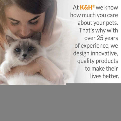 K&H Thermo-Kitty Heated Cat Bed – Energy-Efficient, MET Certified Indoor Cat Warming Mat