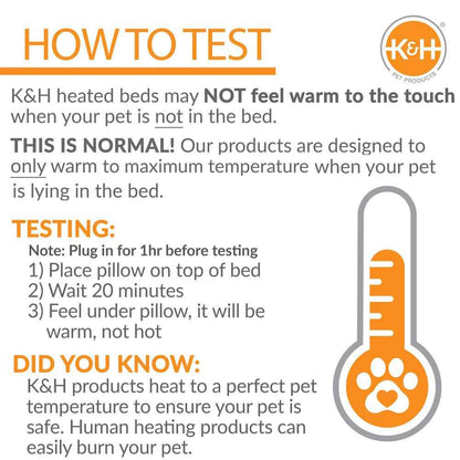 K&H Thermo-Kitty Heated Cat Bed – Energy-Efficient, MET Certified Indoor Cat Warming Mat