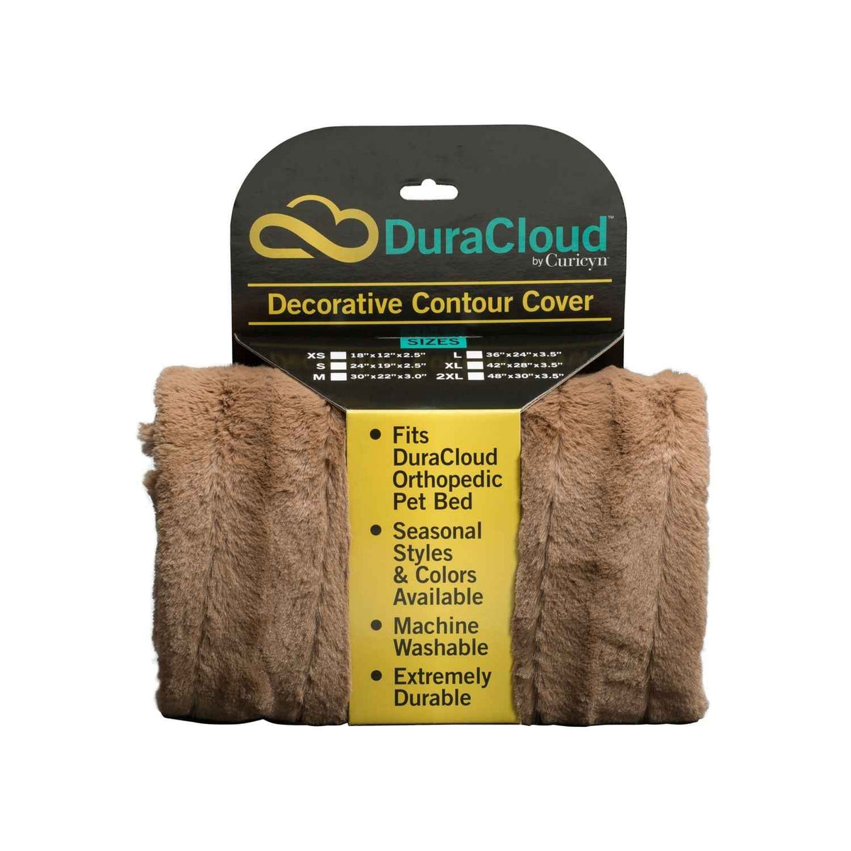 DuraCloud Orthopedic Pet Bed with Washable Cover, Joint Support Foam & Waterproof Liner
