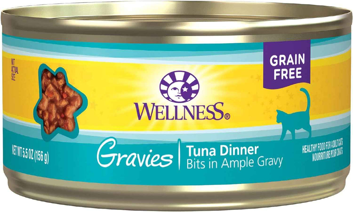 Wellness Complete Health Adult Gravies Tuna Dinner Wet Cat Can (5.5oz)