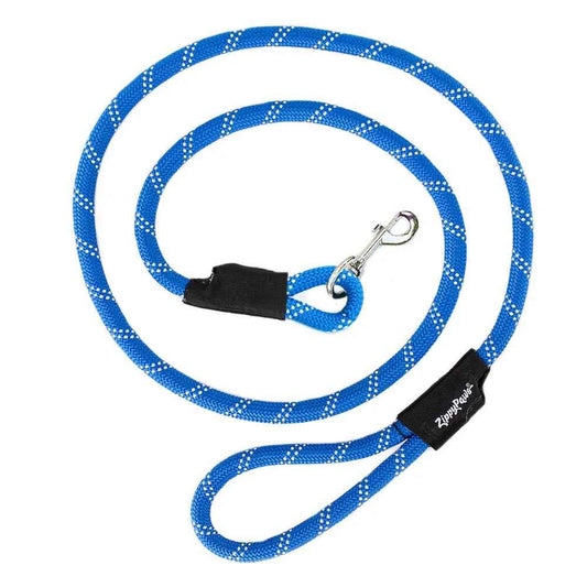 Zippy Paws Climbers' Rope Leash Blue 6ft