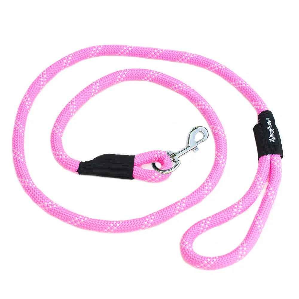 Zippy Paws Climbers' Rope Leash Pink 6ft