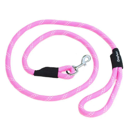Zippy Paws Climbers' Rope Leash Pink 6ft